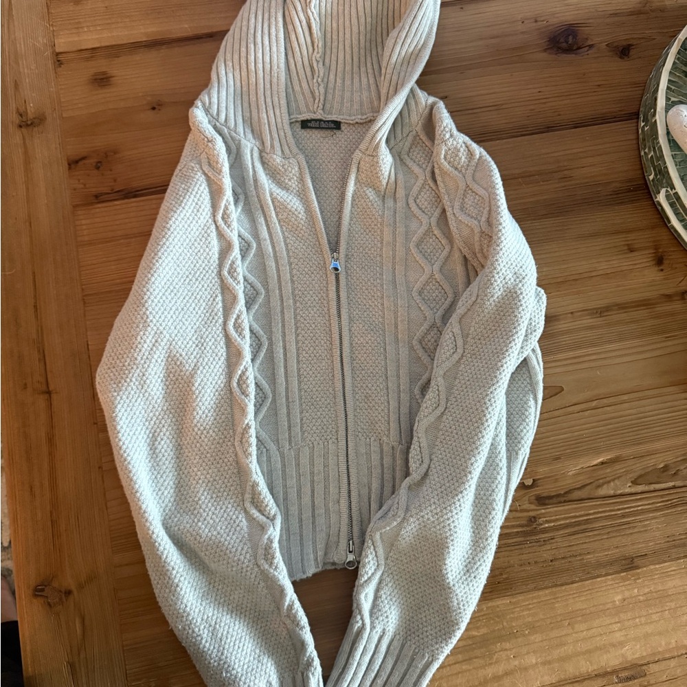 Cozy Cream Cable Knit Women's Sweater